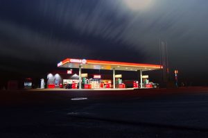 Gas Station at Night - New Orleans Gas Station Insurance